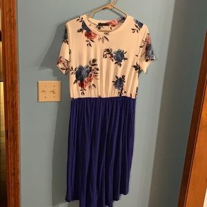 Women Short Sleeve Pocket Dress